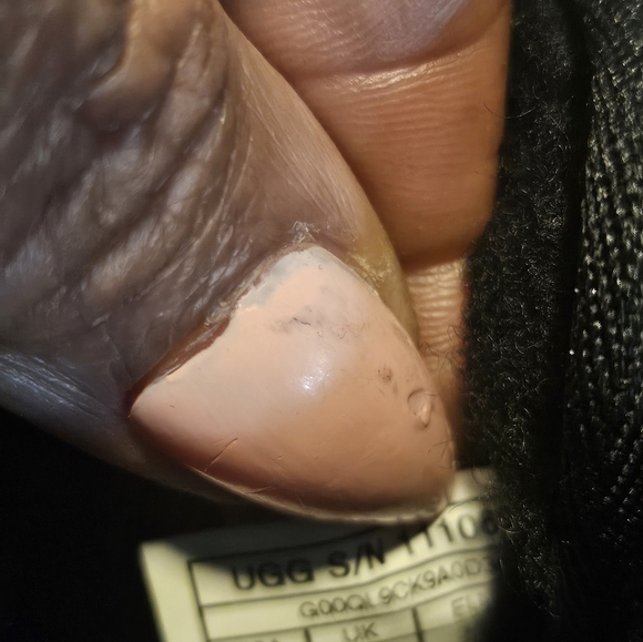 UGG Kids Black Glitter Lace-Up Ankle Boots - Picture 5 of 7